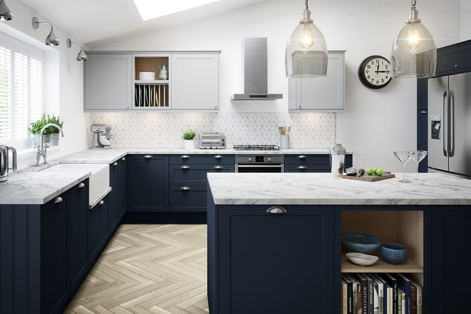 Dunham kitchen by Magnet. Smooth matt finish traditional or modern style available in over 20 colours.